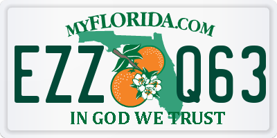 FL license plate EZZQ63