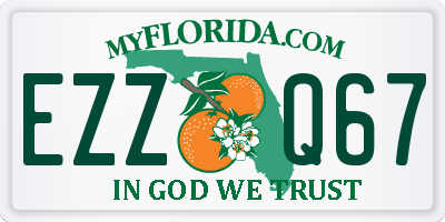 FL license plate EZZQ67