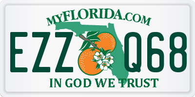 FL license plate EZZQ68