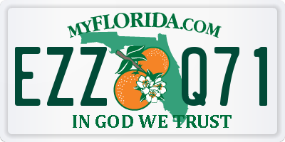 FL license plate EZZQ71