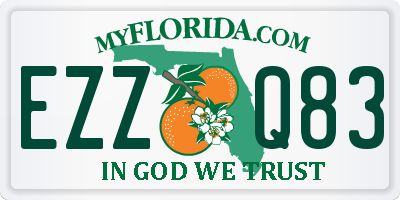 FL license plate EZZQ83