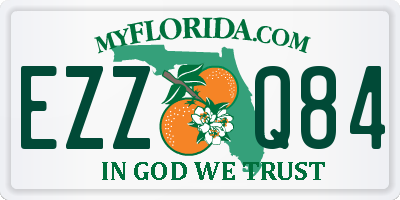 FL license plate EZZQ84