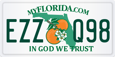 FL license plate EZZQ98