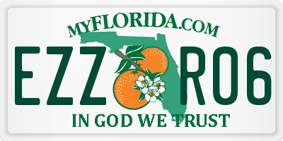 FL license plate EZZR06