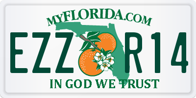 FL license plate EZZR14