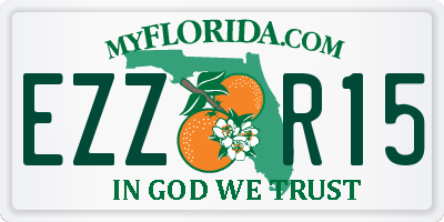 FL license plate EZZR15