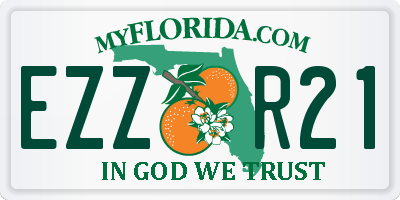 FL license plate EZZR21