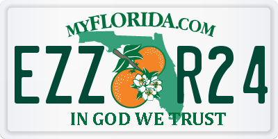 FL license plate EZZR24