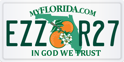 FL license plate EZZR27