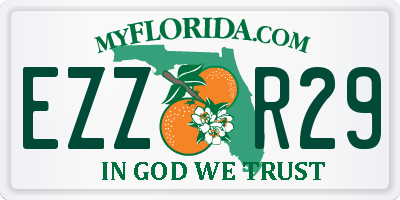 FL license plate EZZR29