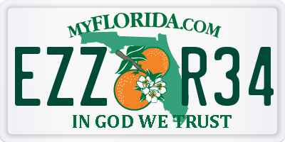 FL license plate EZZR34