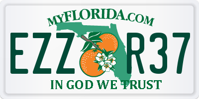 FL license plate EZZR37