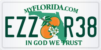 FL license plate EZZR38