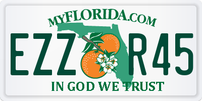 FL license plate EZZR45