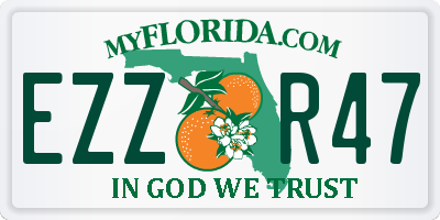 FL license plate EZZR47