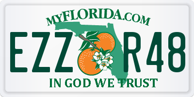 FL license plate EZZR48