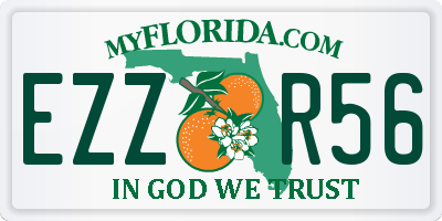 FL license plate EZZR56