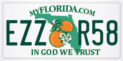 FL license plate EZZR58