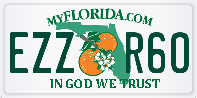 FL license plate EZZR60