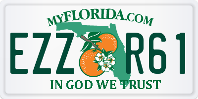 FL license plate EZZR61