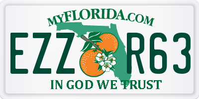 FL license plate EZZR63