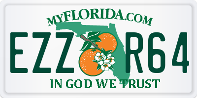 FL license plate EZZR64