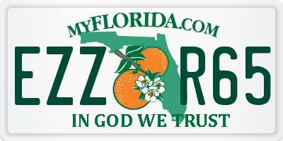 FL license plate EZZR65