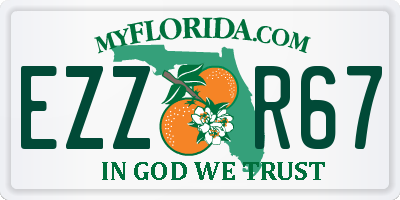 FL license plate EZZR67