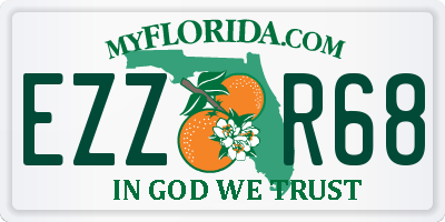 FL license plate EZZR68