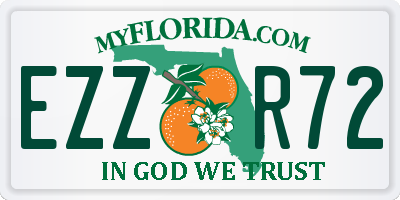 FL license plate EZZR72