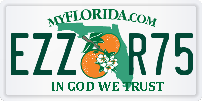 FL license plate EZZR75