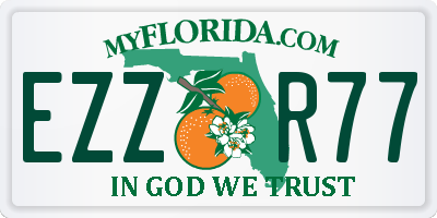 FL license plate EZZR77