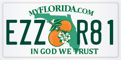 FL license plate EZZR81