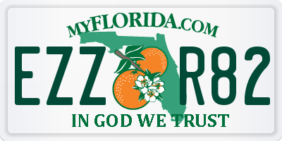 FL license plate EZZR82