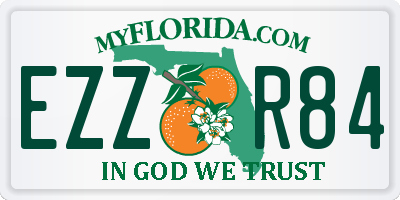 FL license plate EZZR84