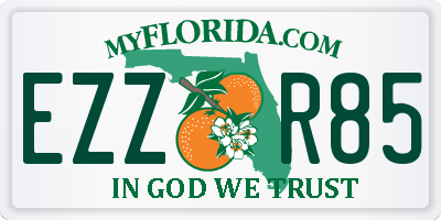 FL license plate EZZR85