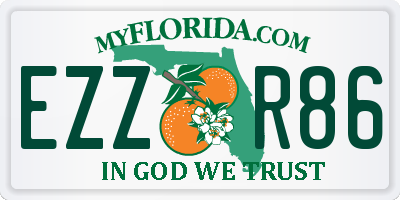 FL license plate EZZR86