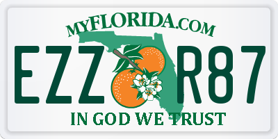 FL license plate EZZR87