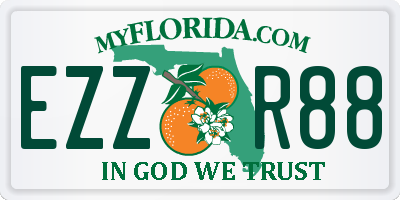 FL license plate EZZR88