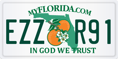 FL license plate EZZR91