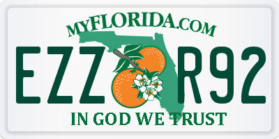 FL license plate EZZR92