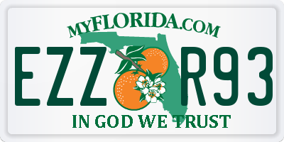 FL license plate EZZR93