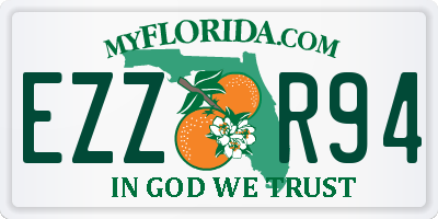 FL license plate EZZR94