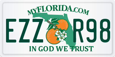 FL license plate EZZR98