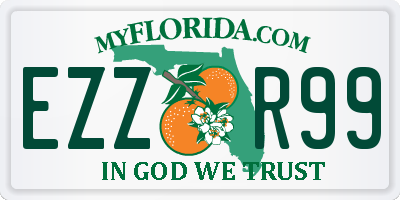 FL license plate EZZR99