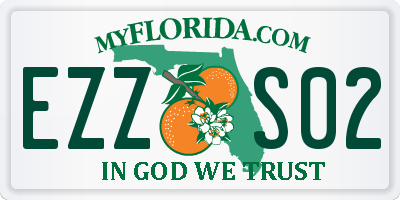 FL license plate EZZS02