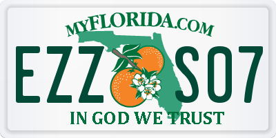 FL license plate EZZS07