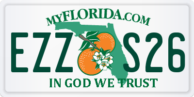 FL license plate EZZS26