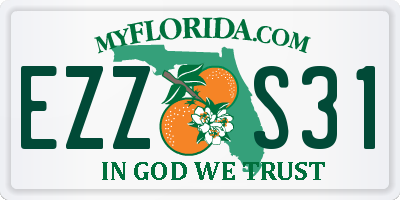 FL license plate EZZS31