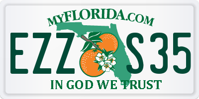 FL license plate EZZS35